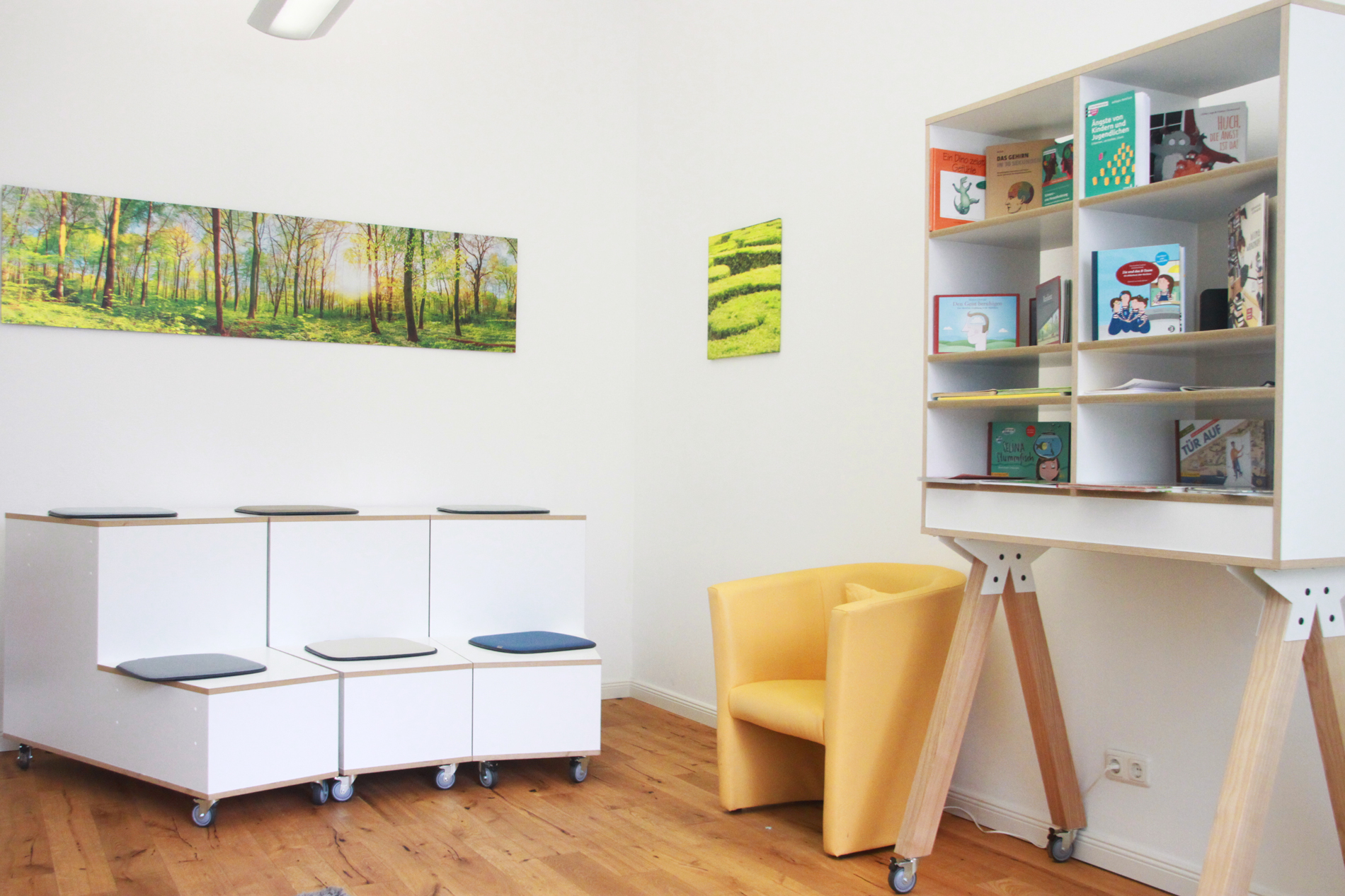 Das Wartezimmer im Psychosomatikum in Kiel Das Wartezimmer im Psychosomatikum in Kiel